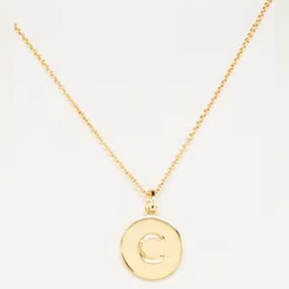 Kate Spade Mini Initial Pendant Necklace, C, NWT - Picture 1 of 5